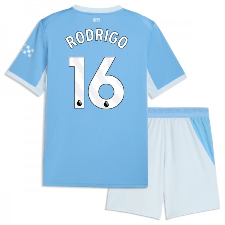 Manchester City Rodrigo 16 Lasten Kotipelipaita 2026-27 Lyhythihainen (+ shortsit)