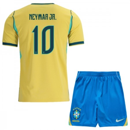 Brasilia Neymar JR 10 Lasten Kotipelipaita Mm-Kisat 2026 Lyhythihainen (+ shortsit)