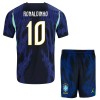 Brasilia Ronaldinho 10 Lasten Vieraspelipaita Mm-Kisat 2026 Lyhythihainen (+ shortsit)