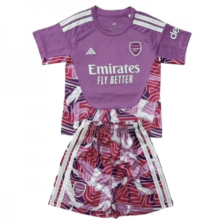 Arsenal Maalivahti Lasten Paita Violetti 2026-27 Lyhythihainen (+ shortsit)