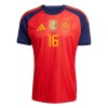 Espanja 2 Stars Rodrigo 16 Lasten Kotipelipaita Mm-Kisat 2026 Lyhythihainen (+ shortsit)