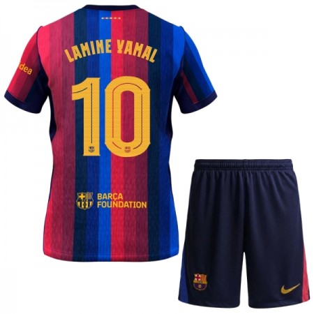 FC Barcelona Lamine Yamal 10 Lasten Kotipelipaita 2026-27 Lyhythihainen (+ shortsit)
