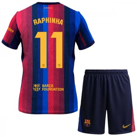 FC Barcelona Raphinha 11 Lasten Kotipelipaita 2026-27 Lyhythihainen (+ shortsit) FC Barcelona Raphinha 11 Lasten Kotipelipaita 2026-27 Lyhythihainen (+ shortsit)