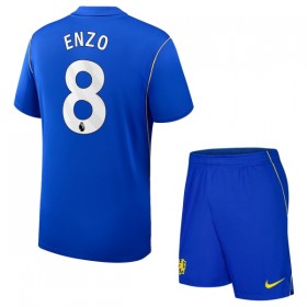 Chelsea Enzo 8 Lasten Kotipelipaita 2026-27 Lyhythihainen (+ shortsit)