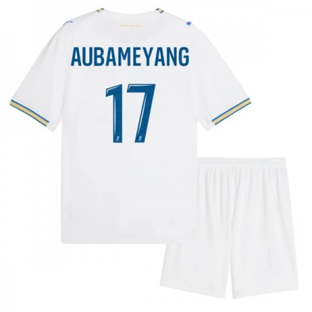Olympique de Marseille Aubameyang 17 Lasten Kotipelipaita 2026-27 Lyhythihainen (+ shortsit)