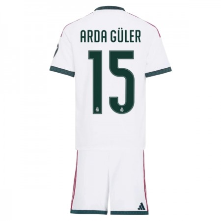 Real Madrid Arda Guler 15 Lasten Kotipelipaita 2026-27 Lyhythihainen (+ shortsit) Real Madrid Arda Guler 15 Lasten Kotipelipaita 2026-27 Lyhythihainen (+ shortsit)