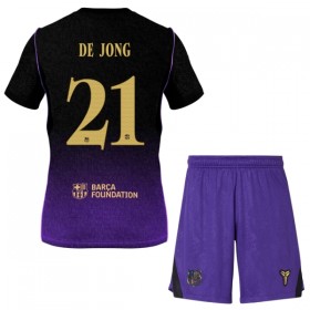 FC Barcelona Frenkie de Jong 21 Lasten Vieraspelipaita 2026-27 Lyhythihainen (+ shortsit)