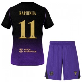 FC Barcelona Raphinha 11 Lasten Vieraspelipaita 2026-27 Lyhythihainen (+ shortsit)