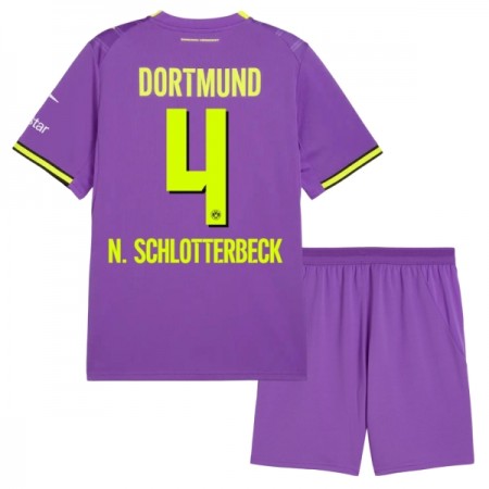 Borussia Dortmund N. Schlotterbeck 4 Lasten Kolmaspelipaita 2026-27 Lyhythihainen (+ shortsit) Borussia Dortmund N. Schlotterbeck 4 Lasten Kolmaspelipaita 2026-27 Lyhythihainen (+ shortsit)