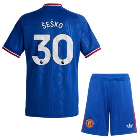 Manchester United Sesko 30 Lasten Vieraspelipaita 2026-27 Lyhythihainen (+ shortsit)