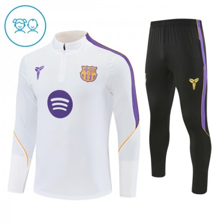 Barcelona Lasten Training Huppari Valkoinen 2026-27 Quarter-zip