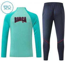 Barcelona Lasten Training Huppari Vihreä 2026-27 Quarter-zip