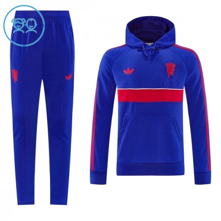 Manchester United Hoodie Lasten Training Huppari Sininen 2026-27