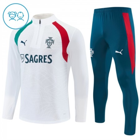 Portugali Lasten Training Huppari Valkoinen 2026-27 Quarter-zip
