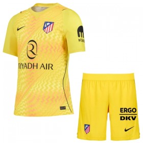 Atlético Madrid Maalivahti Lasten Paita Keltainen 2026-27 Lyhythihainen (+ shortsit)