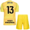 Atlético Madrid Oblak 13 Maalivahti Lasten Paita Keltainen 2026-27 Lyhythihainen (+ shortsit)