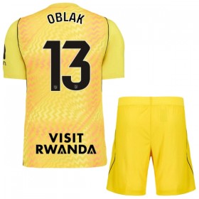 Atlético Madrid Oblak 13 Maalivahti Lasten Paita Keltainen 2026-27 Lyhythihainen (+ shortsit)